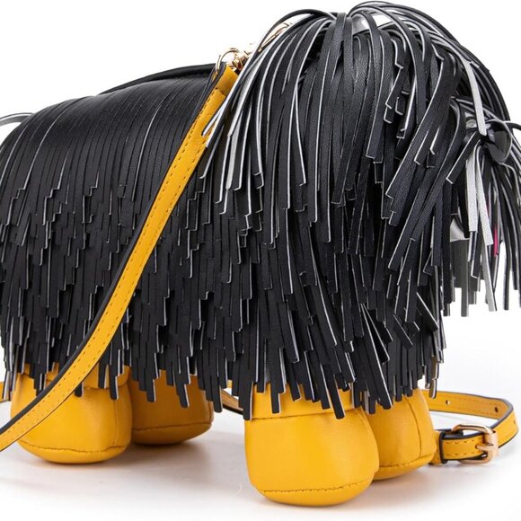Women Luxury Designer Fringed Handbag Shoulder Bag for Women Cute Puppy Shape Ev - Picture 1 of 8